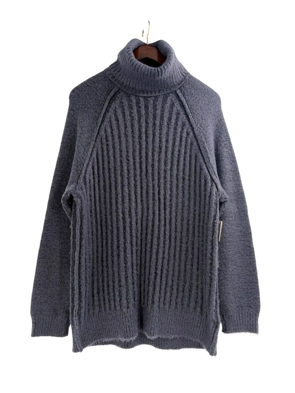 NWT Free People Big City Chunky Turtleneck Oversized Ribbed Sweater Womens XS